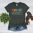 5th Grade Team Like A Normal Team But Much Cooler Teacher Women's Heather T-Shirt Heather Forest