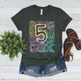 5th Grade Typography Team Fifth Grade Teacher Back To School Women's Heather T-Shirt Heather Forest
