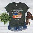 67 Meme English Teacher Reading Book Lover Humor Women's Heather T-Shirt Heather Forest