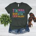 7th Grade Crew The Real Celebrities Of The Hallway Teacher Women's Heather T-Shirt Heather Forest 7th Grade Crew The Real Celebrities Of The Hallway Teacher Women's Heather T-Shirt Heather Forest