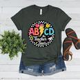 ABCD The Teacher Tour Back To School First Day Of School Women's Heather T-Shirt Heather Forest ABCD The Teacher Tour Back To School First Day Of School Women's Heather T-Shirt Heather Forest