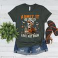 Admit It You Low Key Love Art Bruh Halloween Art Teacher Women's Heather T-Shirt Heather Forest
