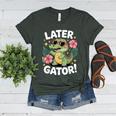 Alligator Later Gator Teacher Summer Last Day Fun Women's Heather T-Shirt Heather Forest