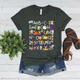 Alphabet ABCs Halloween Characters Kindergarten Teacher Kids Women's Heather T-Shirt Heather Forest Alphabet ABCs Halloween Characters Kindergarten Teacher Kids Women's Heather T-Shirt Heather Forest