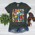 Alphabet Hi Back To School ABC Pre K Kindergarten Teacher Women's Heather T-Shirt Heather Forest Alphabet Hi Back To School ABC Pre K Kindergarten Teacher Women's Heather T-Shirt Heather Forest