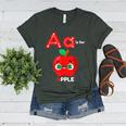 A Is For Apple Pre-K Kindergarten Teacher Student Women's Heather T-Shirt Heather Forest A Is For Apple Pre-K Kindergarten Teacher Student Women's Heather T-Shirt Heather Forest