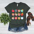Art Apples Back To School For Teacher Student Women's Heather T-Shirt Heather Forest Art Apples Back To School For Teacher Student Women's Heather T-Shirt Heather Forest