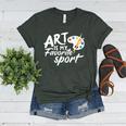 Art Is My Favorite Sport Artist Art Lover Teacher Women's Heather T-Shirt Heather Forest Art Is My Favorite Sport Artist Art Lover Teacher Women's Heather T-Shirt Heather Forest