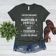 Art Teacher Christmas Xmas Never Dreamed Marrying Women's Heather T-Shirt Heather Forest Art Teacher Christmas Xmas Never Dreamed Marrying Women's Heather T-Shirt Heather Forest