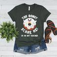 Art Teacher Halloween Donut Lover Costume Kawaii Monster Women's Heather T-Shirt Heather Forest
