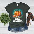 Art Teacher Pumpkin Painting Halloween Costume Women's Heather T-Shirt Heather Forest Art Teacher Pumpkin Painting Halloween Costume Women's Heather T-Shirt Heather Forest