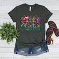 ASL Christmas Buffalo Plaid Teacher American Sign Language Women's Heather T-Shirt Heather Forest ASL Christmas Buffalo Plaid Teacher American Sign Language Women's Heather T-Shirt Heather Forest