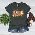 Autumn Pumpkin Thanksgiving Coffee Floral Teacher Fall Women's Heather T-Shirt Heather Forest Autumn Pumpkin Thanksgiving Coffee Floral Teacher Fall Women's Heather T-Shirt Heather Forest