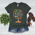 Awesome Teachers T Shirt Teaching Future Leaders Globe For Men Women Women's Heather T-Shirt Heather Forest