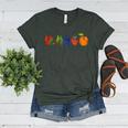 Back To School Cute Hungry Lover Fruits Teacher Women's Heather T-Shirt Heather Forest Back To School Cute Hungry Lover Fruits Teacher Women's Heather T-Shirt Heather Forest