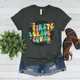 Back To School Groovy Teacher 1st First Grade Crew Squad Women's Heather T-Shirt Heather Forest Back To School Groovy Teacher 1st First Grade Crew Squad Women's Heather T-Shirt Heather Forest