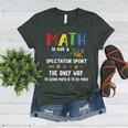 Back To School Math Is Not A Spectator Sport Math Teacher Women's Heather T-Shirt Heather Forest