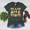 Back To School Yellow Bows Book Coffee Leopard Apple Teacher Women's Heather T-Shirt Heather Forest Back To School Yellow Bows Book Coffee Leopard Apple Teacher Women's Heather T-Shirt Heather Forest