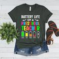 Battery Life Of a Preschool School Teacher School Week Women's Heather T-Shirt Heather Forest Battery Life Of a Preschool School Teacher School Week Women's Heather T-Shirt Heather Forest