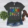 Battery Life Of A Teacher School Teacher Appreciation Women's Heather T-Shirt Heather Forest Battery Life Of A Teacher School Teacher Appreciation Women's Heather T-Shirt Heather Forest