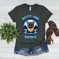Batty About Books Lover Teacher Librarian Bookish Halloween For Men Women Kids Women's Heather T-Shirt Heather Forest