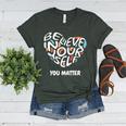 Believe In Yourself YOU MATTER Teachers Big Heart Women's Heather T-Shirt Heather Forest Believe In Yourself YOU MATTER Teachers Big Heart Women's Heather T-Shirt Heather Forest