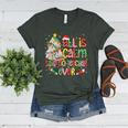 Book Tree All Is Calm Said No Teacher Ever Christmas Women's Heather T-Shirt Heather Forest Book Tree All Is Calm Said No Teacher Ever Christmas Women's Heather T-Shirt Heather Forest