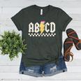 Boys Girls Teachers ABCD Rock Graphic Back To School Class Women's Heather T-Shirt Heather Forest