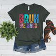 Bruh We Back Teachers Retro Back To School Boys Girls Kids Women's Heather T-Shirt Heather Forest