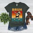 Bruh It's Field Day Teacher Happy Field Day Dabbing Boy Women's Heather T-Shirt Heather Forest