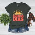 Buenos Dias Spanish Teacher Appreciation Back To School Women's Heather T-Shirt Heather Forest