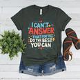 I Can't Answer That For You Staar Test Teacher Testing Day Women's Heather T-Shirt Heather Forest I Can't Answer That For You Staar Test Teacher Testing Day Women's Heather T-Shirt Heather Forest