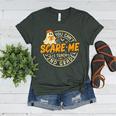 You Can't Scare Me I Teach 2nd Grade Teacher Halloween Ghost Women's Heather T-Shirt Heather Forest
