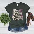You Can't Scare Me I Teach Preschool Teacher Halloween Witch Women's Heather T-Shirt Heather Forest