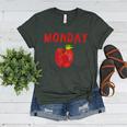 Caterpillar Friday Fruit Kindergarten Teacher Men Women Kids Women's Heather T-Shirt Heather Forest Caterpillar Friday Fruit Kindergarten Teacher Men Women Kids Women's Heather T-Shirt Heather Forest