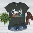 Chaos Coordinator Teacher Student Back To School 2025 Women's Heather T-Shirt Heather Forest