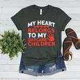 Childcare My Heart Belongs To Children Daycare Teacher Men Women Women's Heather T-Shirt Heather Forest