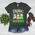 Chillin With My Pre-K Snowmies Christmas Teacher Xmas Women's Heather T-Shirt Heather Forest Chillin With My Pre-K Snowmies Christmas Teacher Xmas Women's Heather T-Shirt Heather Forest