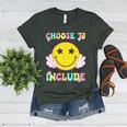 Choose To Include Special Education Teacher Autism Awareness Women's Heather T-Shirt Heather Forest