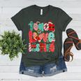 Christmas Coquette Bow Teacher Teach Love Inspire Women's Heather T-Shirt Heather Forest Christmas Coquette Bow Teacher Teach Love Inspire Women's Heather T-Shirt Heather Forest