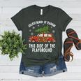 Christmas Teacher Squad Festive Car Tree Lights Xmas Women's Heather T-Shirt Heather Forest