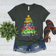Christmas Tree Made Of Crayons School Teacher Life Student Women's Heather T-Shirt Heather Forest Christmas Tree Made Of Crayons School Teacher Life Student Women's Heather T-Shirt Heather Forest