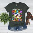 Color The World With Kindness Crayon Positivity Teacher Women's Heather T-Shirt Heather Forest