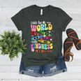 Color The World With Kindness Teacher Back To School Women's Heather T-Shirt Heather Forest