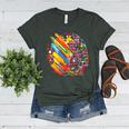 Colorful Brain Art Teacher Artist Painter Student Women's Heather T-Shirt Heather Forest