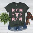 Coquette Bow Ballet Dance Teacher Coquette Women Dancing Women's Heather T-Shirt Heather Forest