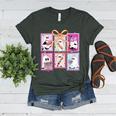 Coquette Bow Spooky Teacher Ghost Halloween Trick Or Teach Women's Heather T-Shirt Heather Forest Coquette Bow Spooky Teacher Ghost Halloween Trick Or Teach Women's Heather T-Shirt Heather Forest