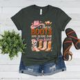 Cowboy Teacher These Boots Are Made-For Teaching School Women's Heather T-Shirt Heather Forest Cowboy Teacher These Boots Are Made-For Teaching School Women's Heather T-Shirt Heather Forest