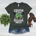Creepin It Real Monster School Preschool Teacher Halloween Women's Heather T-Shirt Heather Forest Creepin It Real Monster School Preschool Teacher Halloween Women's Heather T-Shirt Heather Forest
