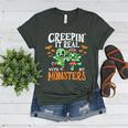Creepin It Real Monster School Teacher Principal Halloween Women's Heather T-Shirt Heather Forest Creepin It Real Monster School Teacher Principal Halloween Women's Heather T-Shirt Heather Forest